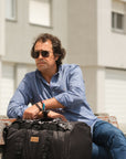 Sports Vegan Duffle Bag black - Made with ocean plastic