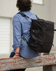 Sports Vegan Backpack black - Made with ocean plastic