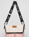Double-Sided Crossbody Flop Bag soft pink