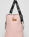 Double-Sided Crossbody Flop Bag soft pink