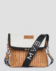 Double-Sided Crossbody Flop Bag soft natural