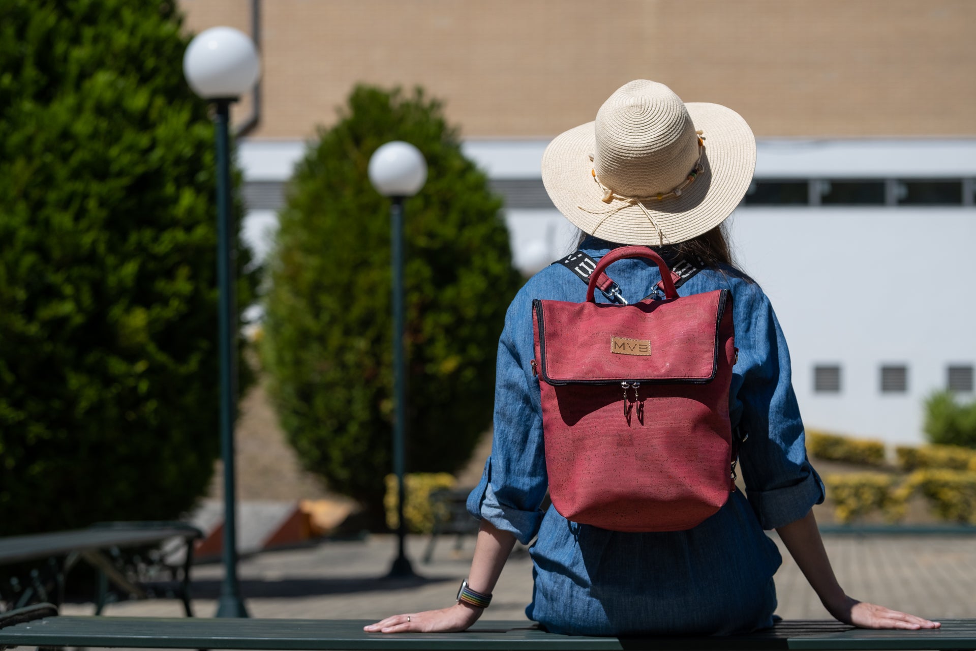 Trio Vegan Backpack HB Cherry