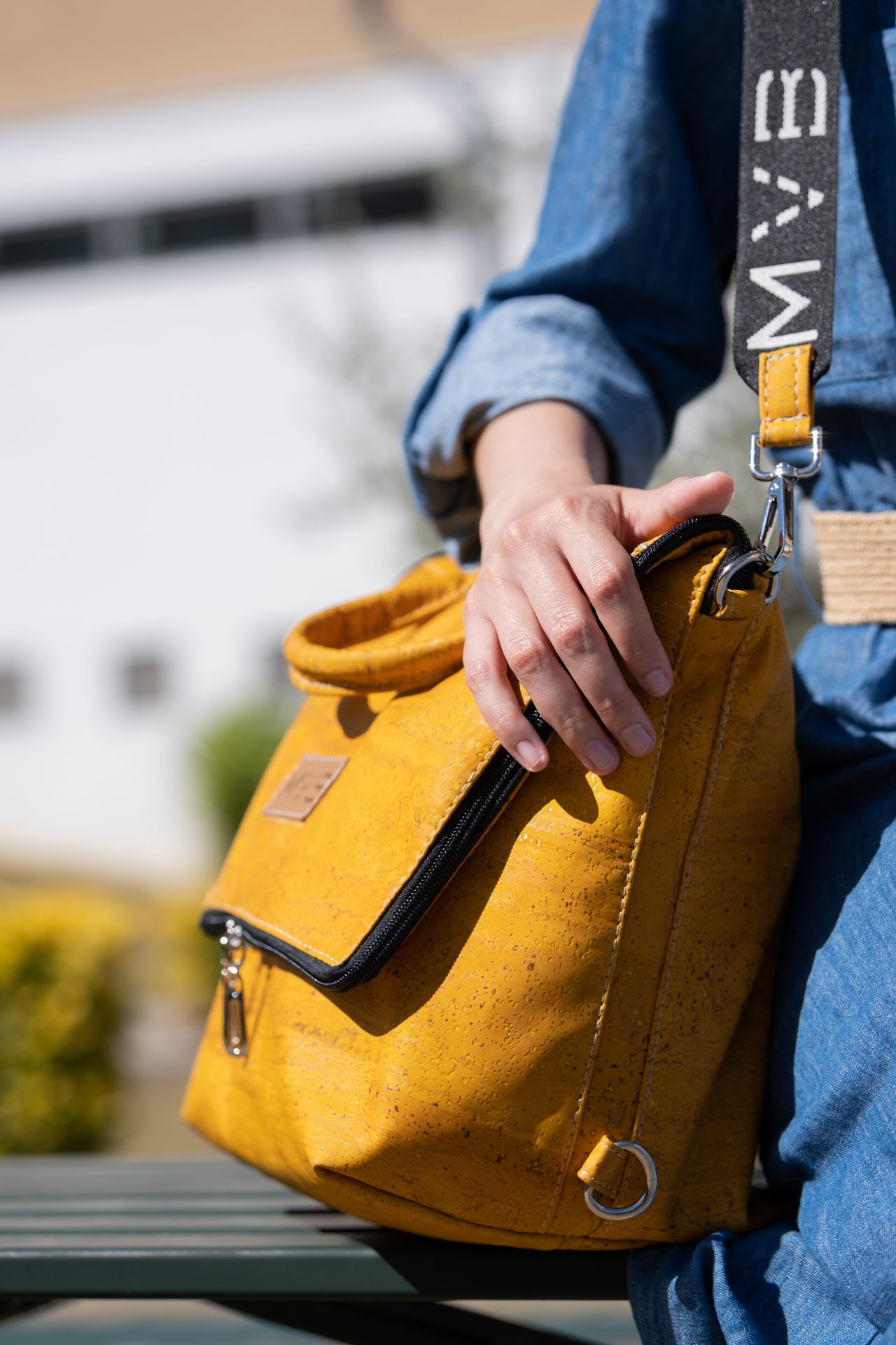 Trio Vegan Backpack Yellow