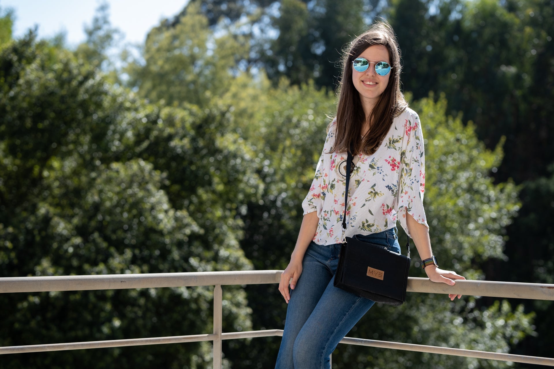 Night Vegan Crossbody Bag black cork