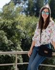 Night Vegan Crossbody Bag black cork