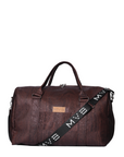 Xcape Vegan Leather Duffle Bag dark brown