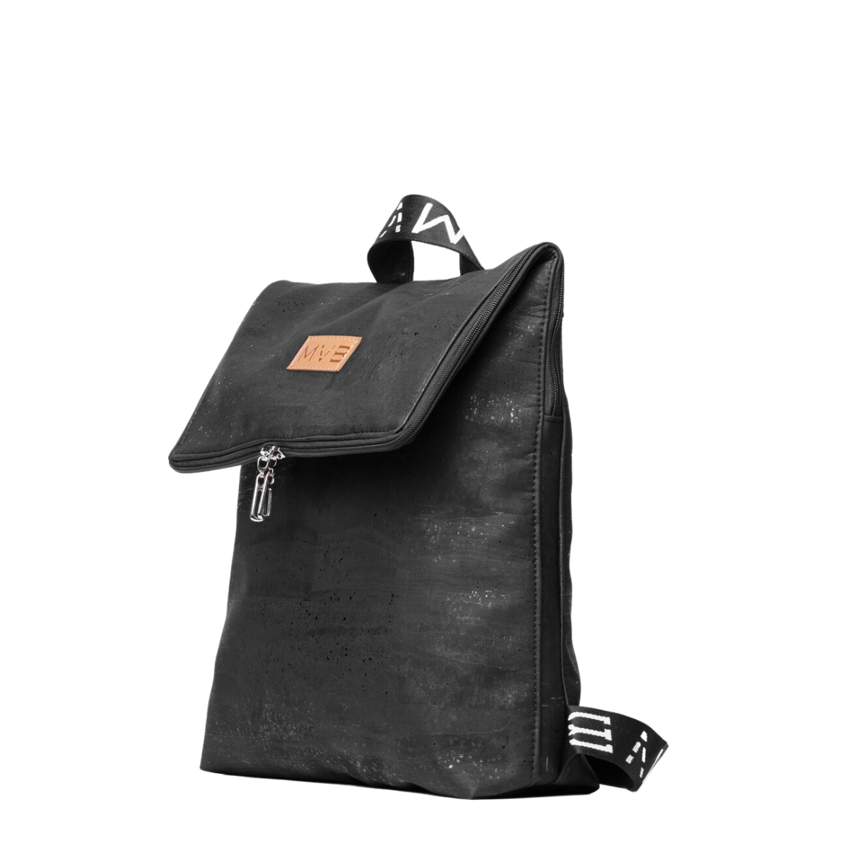 Laptop Vegan Backpack black cork