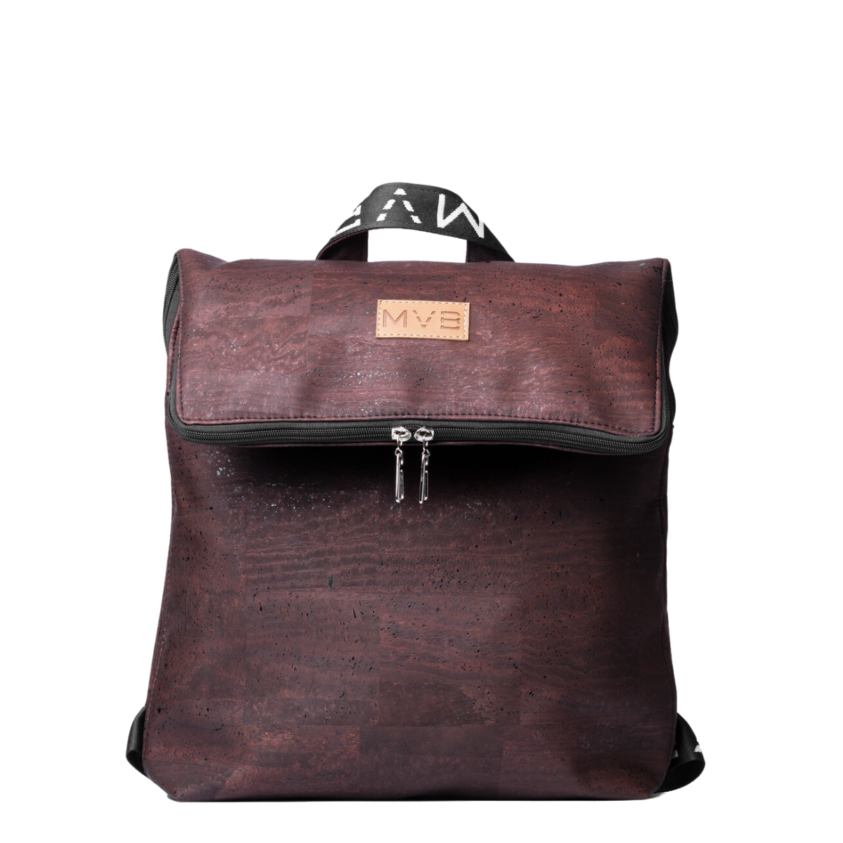 Laptop Vegan Backpack dark brown cork