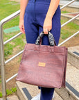 Tote Bag XL dark brown cork