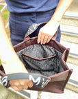 Tote Bag XL dark brown cork