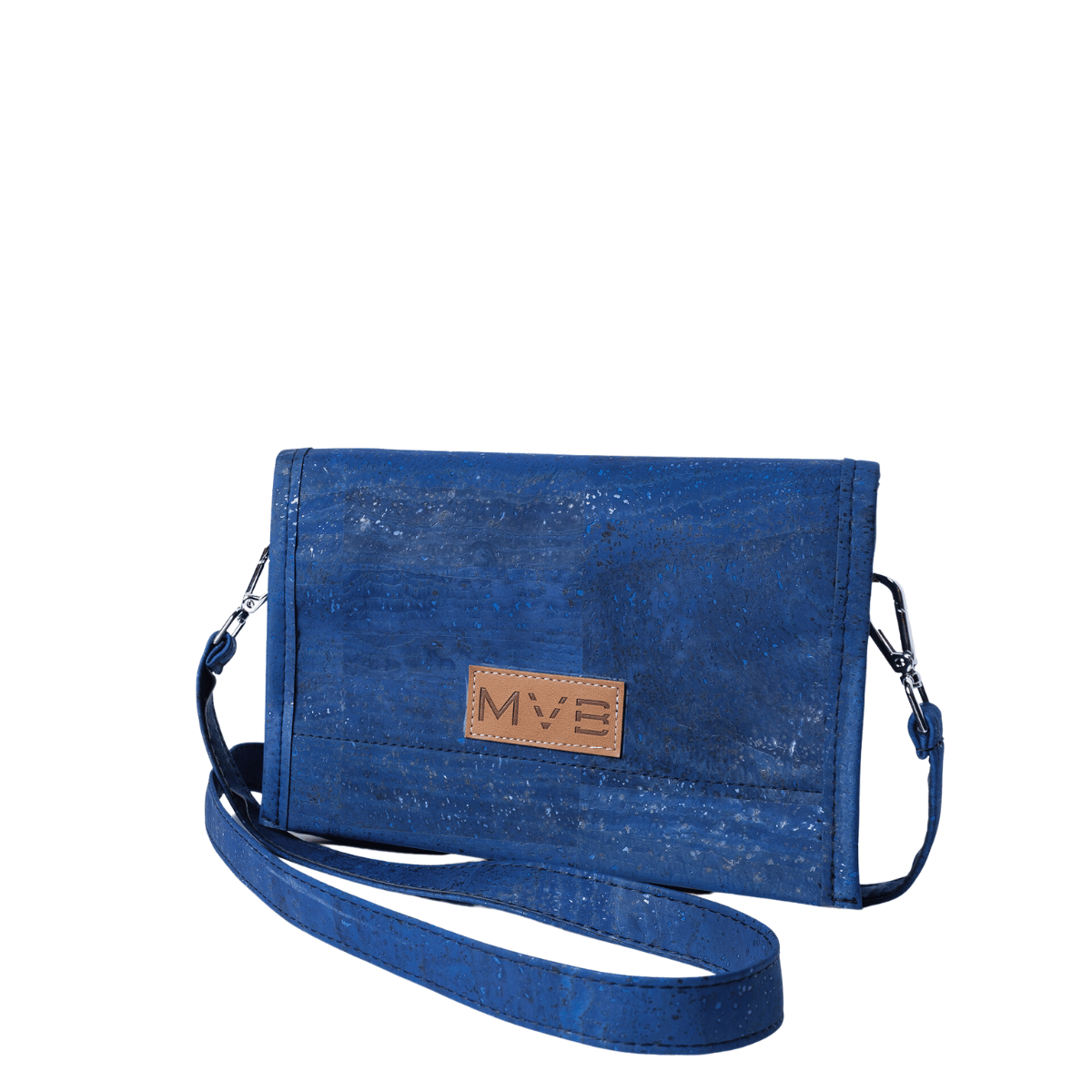 Night Vegan Crossbody Bag blue cork