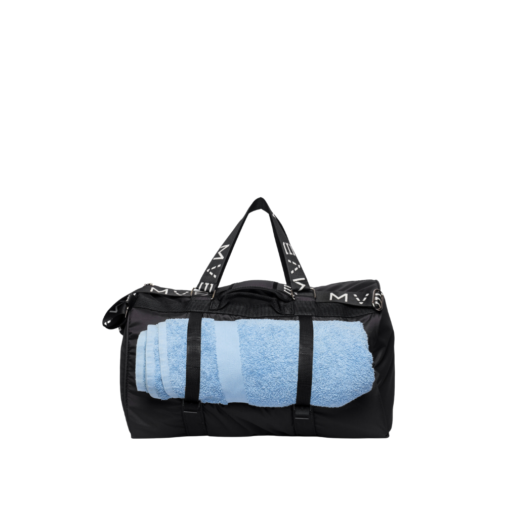 Sports Vegan Duffle Bag black - Made with ocean plastic