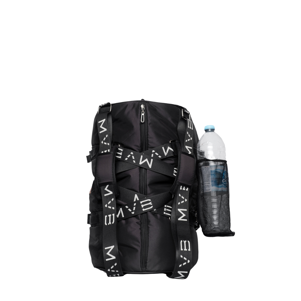 Sports Vegan Duffle Bag black - Made with ocean plastic