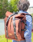 Xplorer Vegan Backpack for travel croco